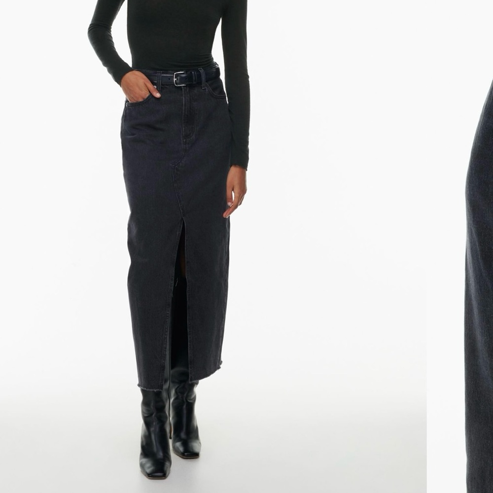 The '90s Vintage Maxi Jean Skirt by Denim Forum
